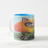 Rainbow Sheep Two-Tone Coffee Mok (Voorkant links)