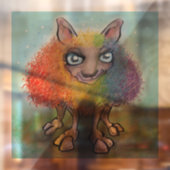 Rainbow Sheep Window Cling Raamsticker (Vel 2)