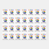 Rainbow Sheep Wrapping Paper Flat Sheet Set van 3 (Voorkant 3)