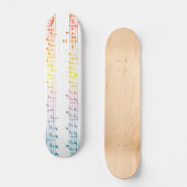 Rainbow Sheet Music Skateboard (Voorkant)