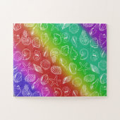 Rainbow Shellfish Pattern 11 x 14 inch Legpuzzel (Horizontaal)