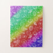 Rainbow Shellfish Pattern 11 x 14 inch Legpuzzel (Verticaal)