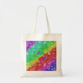 Rainbow Shellfish Pattern Voeg naam toe Tote Bag (Voorkant)