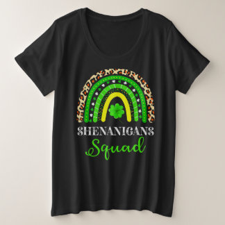 Rainbow Shenanigans Squad St Patricks Day Grote Maat T-shirt