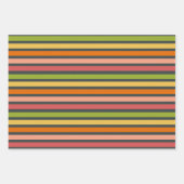 Rainbow Sherbet  Dark Striped Inpakpapier Vel (Voorkant 3)