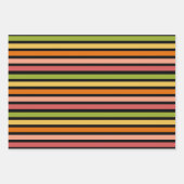 Rainbow Sherbet  Dark Striped Inpakpapier Vel (Voorkant 2)