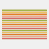 Rainbow Sherbet  Dark Striped Inpakpapier Vel (Voorkant)