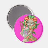"Rainbow Sherbet Fairy" magneet (Voorkant / Achterkant)