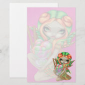 "Rainbow Sherbet Fairy" Stationery Briefpapier (Voorkant / Achterkant)