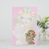 "Rainbow Sherbet Fairy" Stationery Briefpapier (Staand voorkant)
