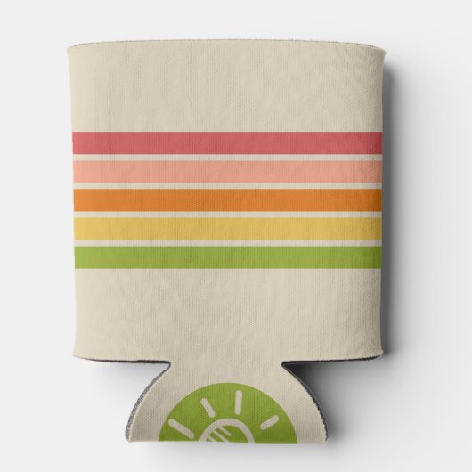 Rainbow Sherbet  gestreept Blikjeskoeler (Achterkant)