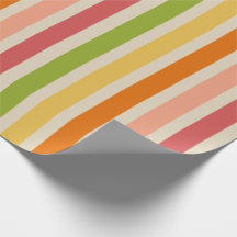 Rainbow Sherbet gestreept inpakpapier