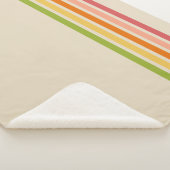 Rainbow Sherbet gestreept Sherpa Deken (3/4)