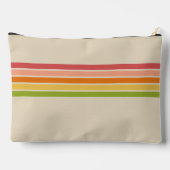 Rainbow Sherbet  Gestreepte Cosmetische Zak Etui (Achterkant)