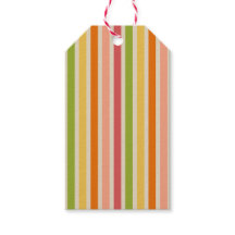 Rainbow Sherbet Gestreepte Gift Label