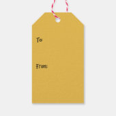 Rainbow Sherbet  Gestreepte Gift Label Cadeaulabel (Achterkant)