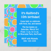 Rainbow Sherbet Polka Dots Kaart (Voorkant / Achterkant)