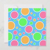Rainbow Sherbet Polka Dots Kaart (Achterkant)
