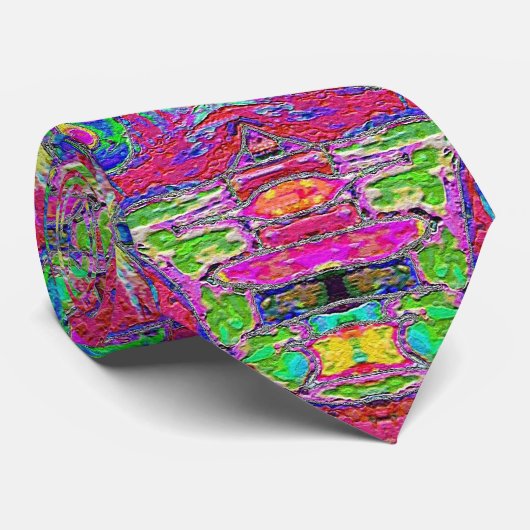 Rainbow Sherbet-Stropdas Stropdas (Opgerold)