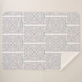 Rainbow Sherpa Blanket Deken (Voorkant (horizontaal))