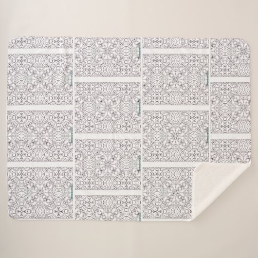 Rainbow Sherpa Blanket Sherpa Deken (Voorkant (horizontaal))