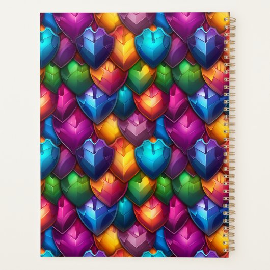 Rainbow Shields MMORPG thema Planner (Achterkant)