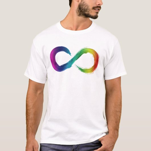 Rainbow-Shirt Neurodiversity T-shirt (Voorkant)