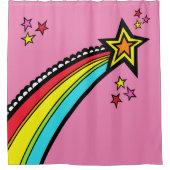 Rainbow Shooting Star Space Douchegordijn (Voorkant)