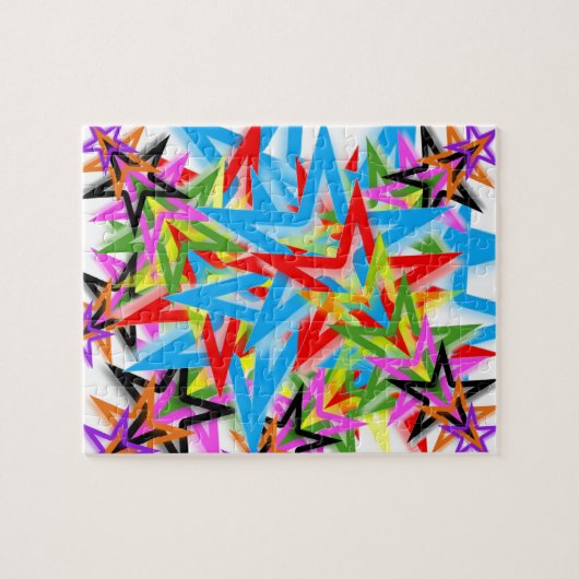 Rainbow Shooting Stars Puzzle Legpuzzel (Horizontaal)