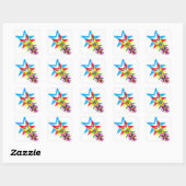 Rainbow Shooting Stars Sticker (Vel)