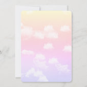 RAINBOW SHOWER CLOUD / BABY SHOWER KAART (Achterkant)