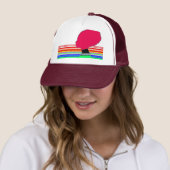 Rainbow Silhouette – Pop Art Trucker Cap (In situ)