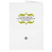 Rainbow Silk veelkleurige stof fotokaart (Achterkant)