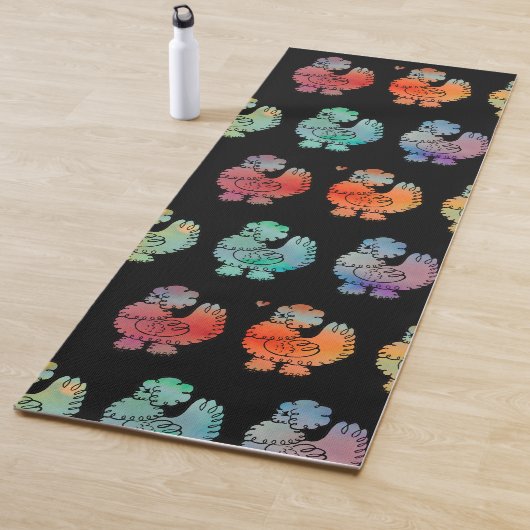 Rainbow Silkies Yoga Mat (In situ)