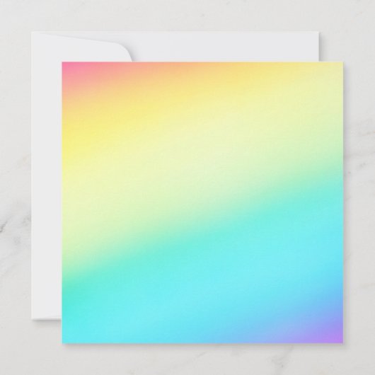 Rainbow Simple Chic Typography LGBTQ Gay Wedding Kaart (Achterkant)