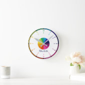 Rainbow Simple Educational Personalized Kinderen Ronde Klok (Huis)