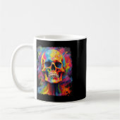 Rainbow Skeleton Anatomy Enge Halloween Koffiemok (Links)