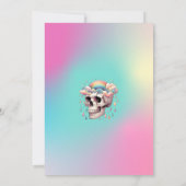 Rainbow Skeleton Verjaardag Kaart (Achterkant)
