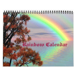 Rainbow Skies Natuur Bestemming Aangepaste Kalende Kalender
