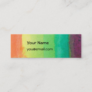 Rainbow Skinny-kaart Contactkaartje