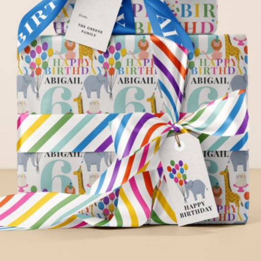 Rainbow Skinny Stripe Patroon Satijnen Lint