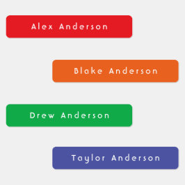 Rainbow Skinny Waterbestendige kleefetiketten van Labels