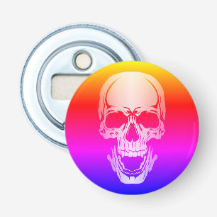 Rainbow Skull Bottle Opener