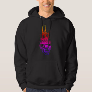 Rainbow Skull Castle Hoodie