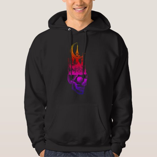 Rainbow Skull Castle Hoodie (Voorkant)