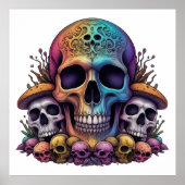 Rainbow Skull Garden Poster (Voorkant)