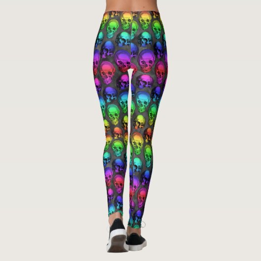 RAINBOW SKULL LEGGINGS (Achterkant)