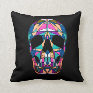 Rainbow Skull Pillow Kussen