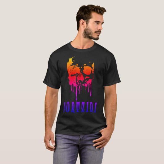 Rainbow Skull T-shirt (Voorkant volledig)