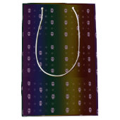 Rainbow Skulls Gift Bag Medium Cadeauzakje (Voorkant)